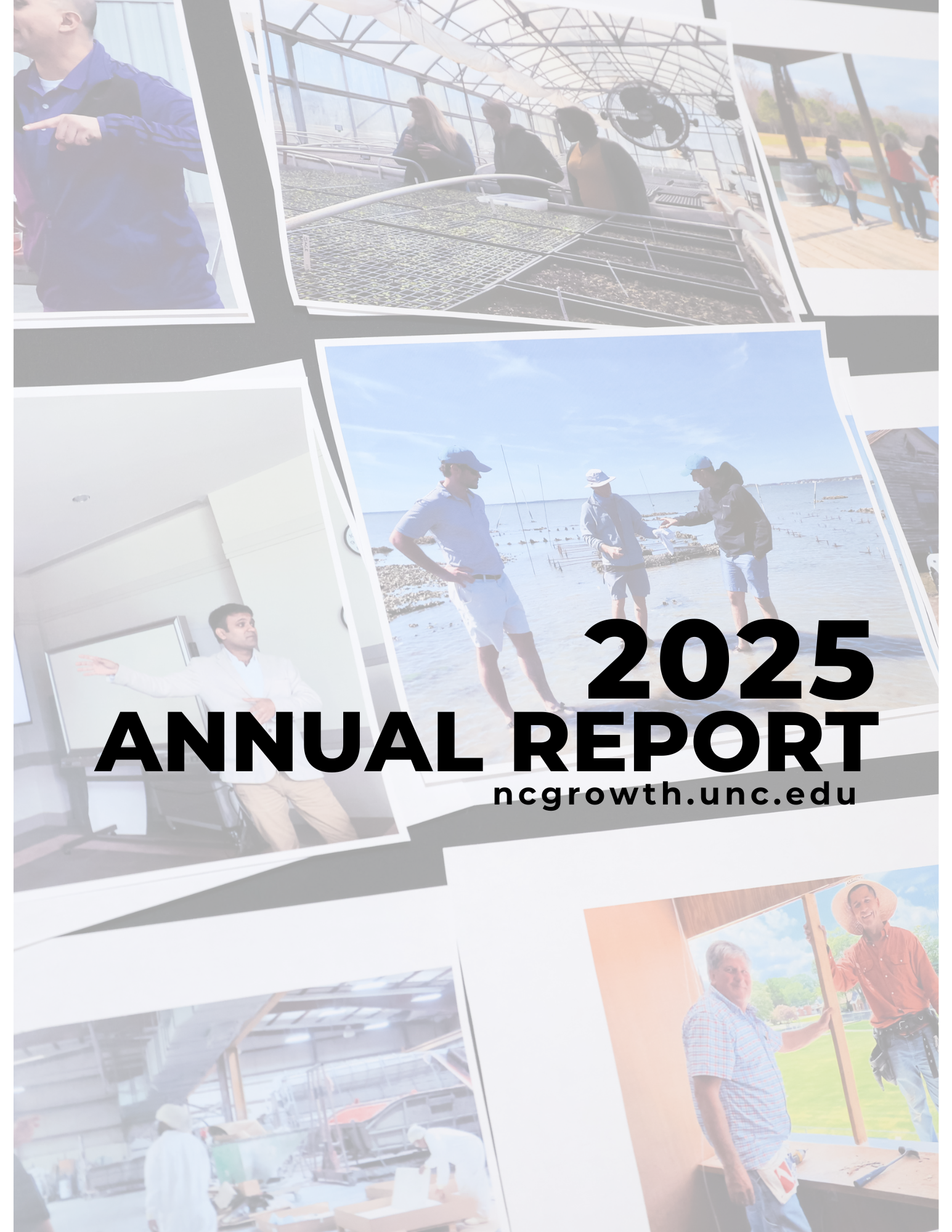 2025 Annual Report cover featuring multiple inset images and large text.