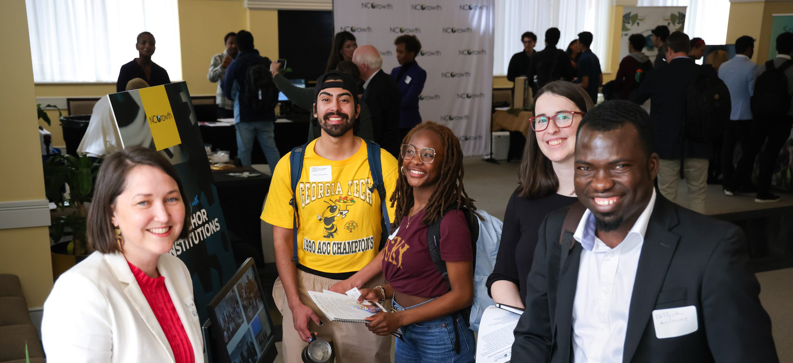 NCGrowth staff at an open house event